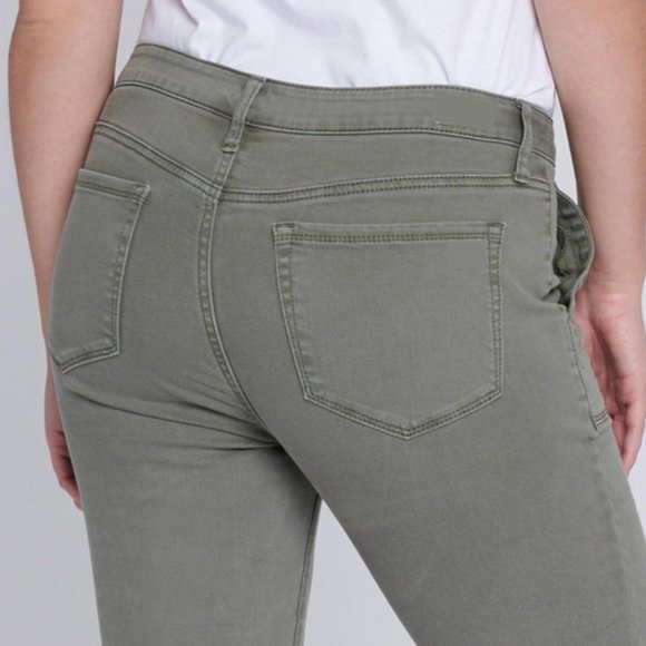 MUDD High-Rise Skinny Utility Pant - Army Green, Size 9 - Picture 11 of 16